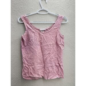 Womens Thats Me! Size 5/6 Pink and White Striped Tank Top